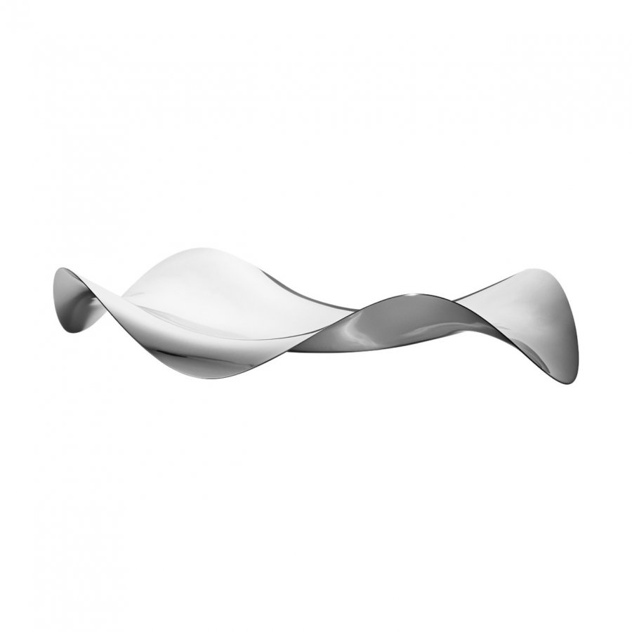 Georg Jensen Cobra Schale 50 cm, Stahl glänzend