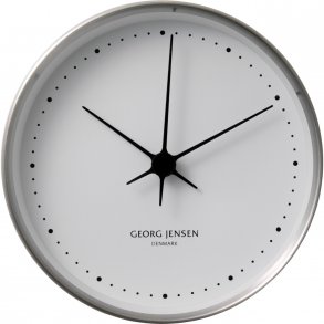Georg Jensen Henning Koppel Vægur 22 cm, Stål/Hvid