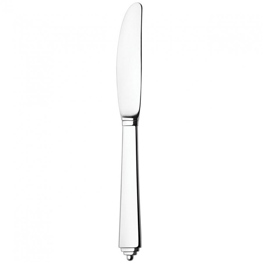 Georg Jensen Pyramide Spisekniv Grill 21,8cm, Blankt stl