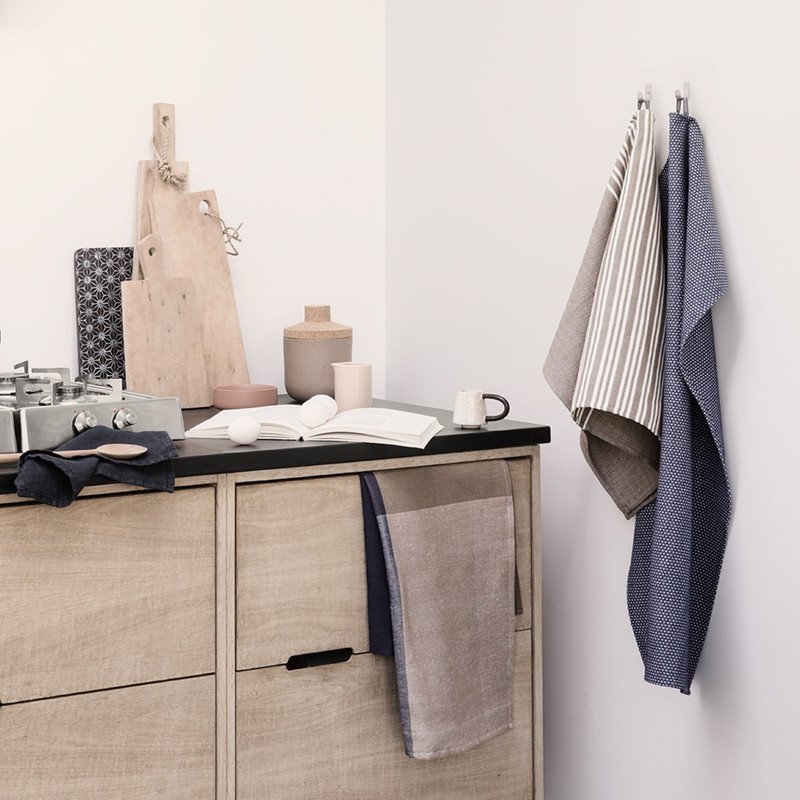 Georg Jensen Damask Viskestykke 50x80 cm, COLOURBLOCK Deep Blue