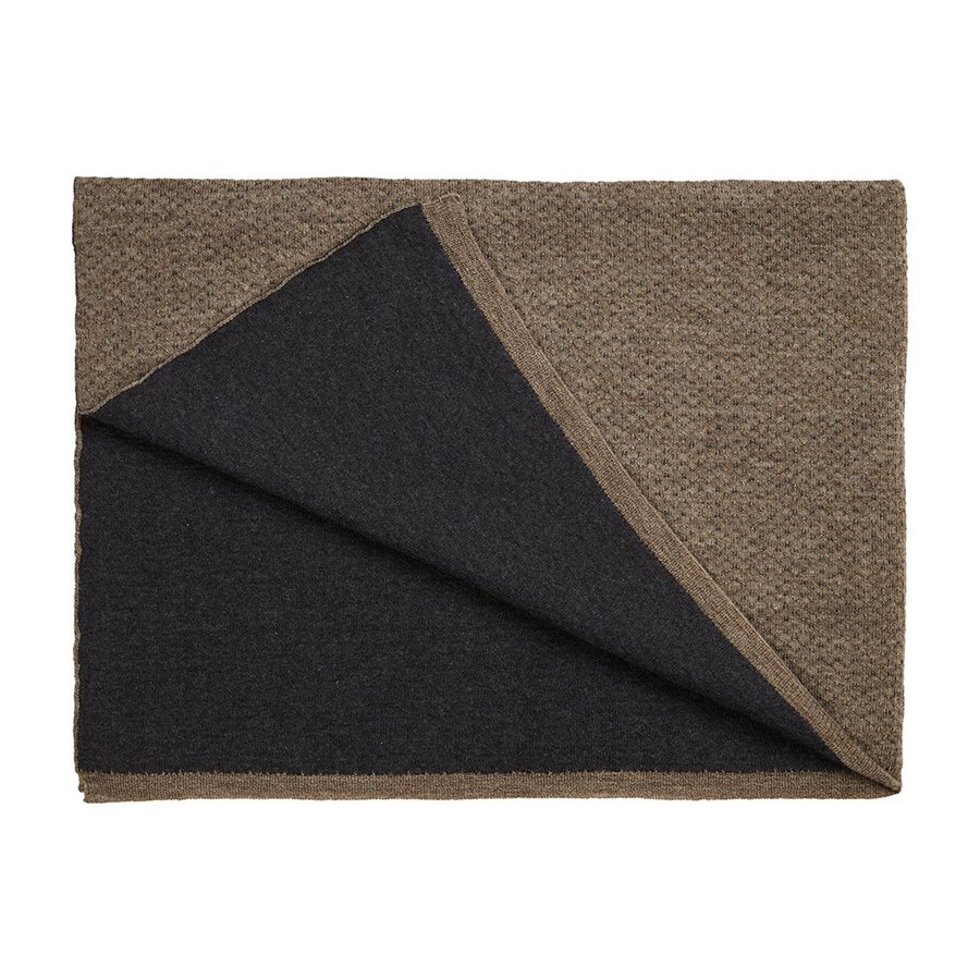 Georg Jensen Damask Plaid FLECKED Brown/Dark Grey 120x180 cm