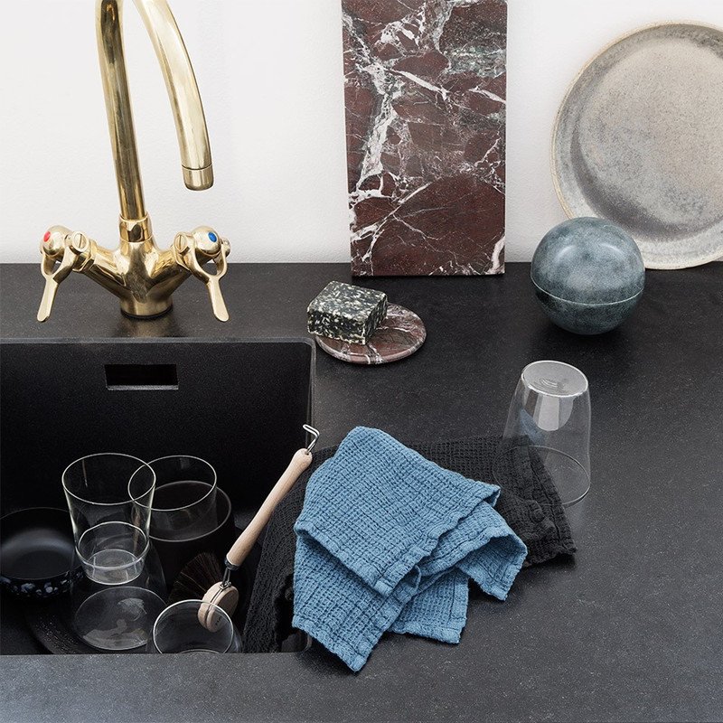 Georg Jensen Damask Karklud 2 stk. LINEN Dark Grey