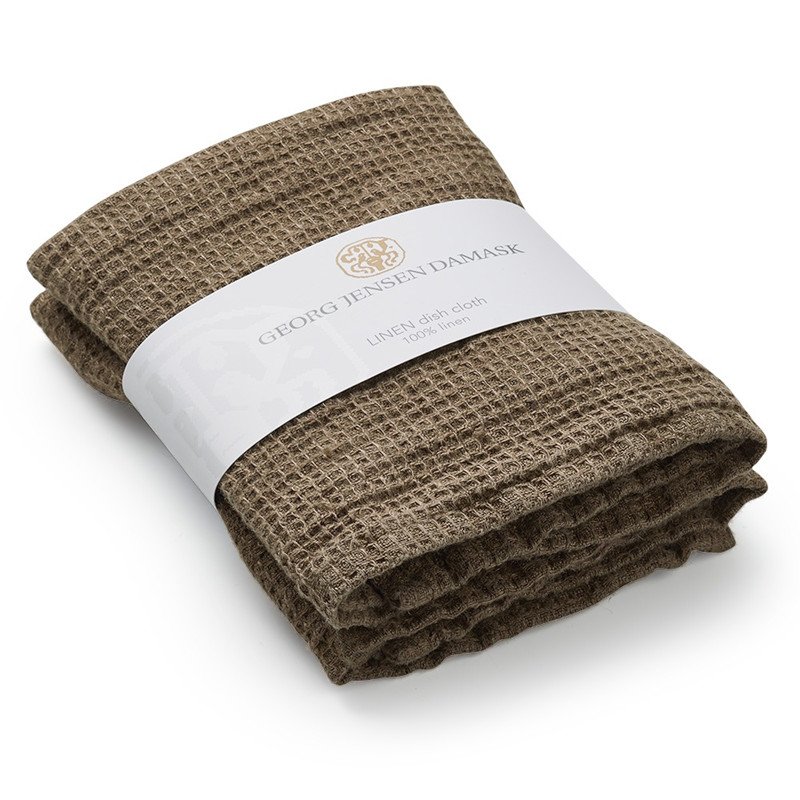 Georg Jensen Damask Karklud 2 stk. LINEN Walnut