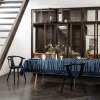 Georg Jensen Damask Dug MIKADO Black Blue 165 x300 cm