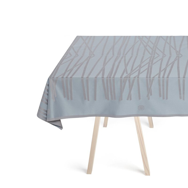 Georg Jensen Damask Dug MIKADO Blue Shimmer 165x165 cm