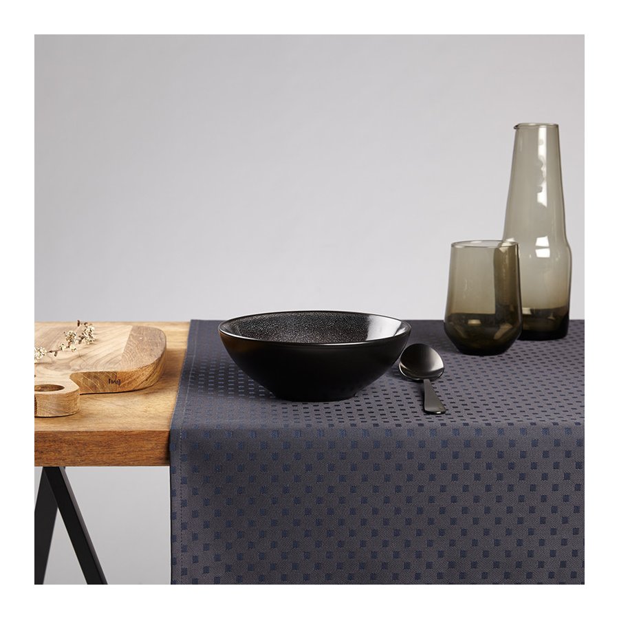 Georg Jensen Damask Bordlber SNOWFLAKES Dark Blue 45x165 cm