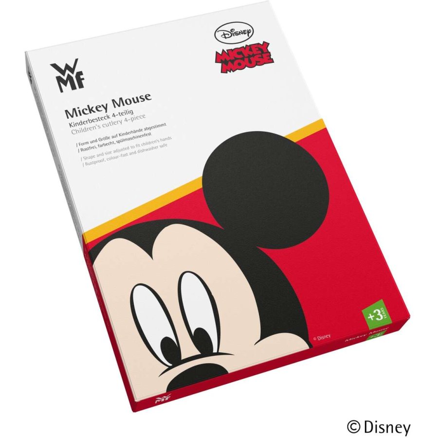 WMF Mickey Mouse Brnebestikst 4 Dele, Cromargan