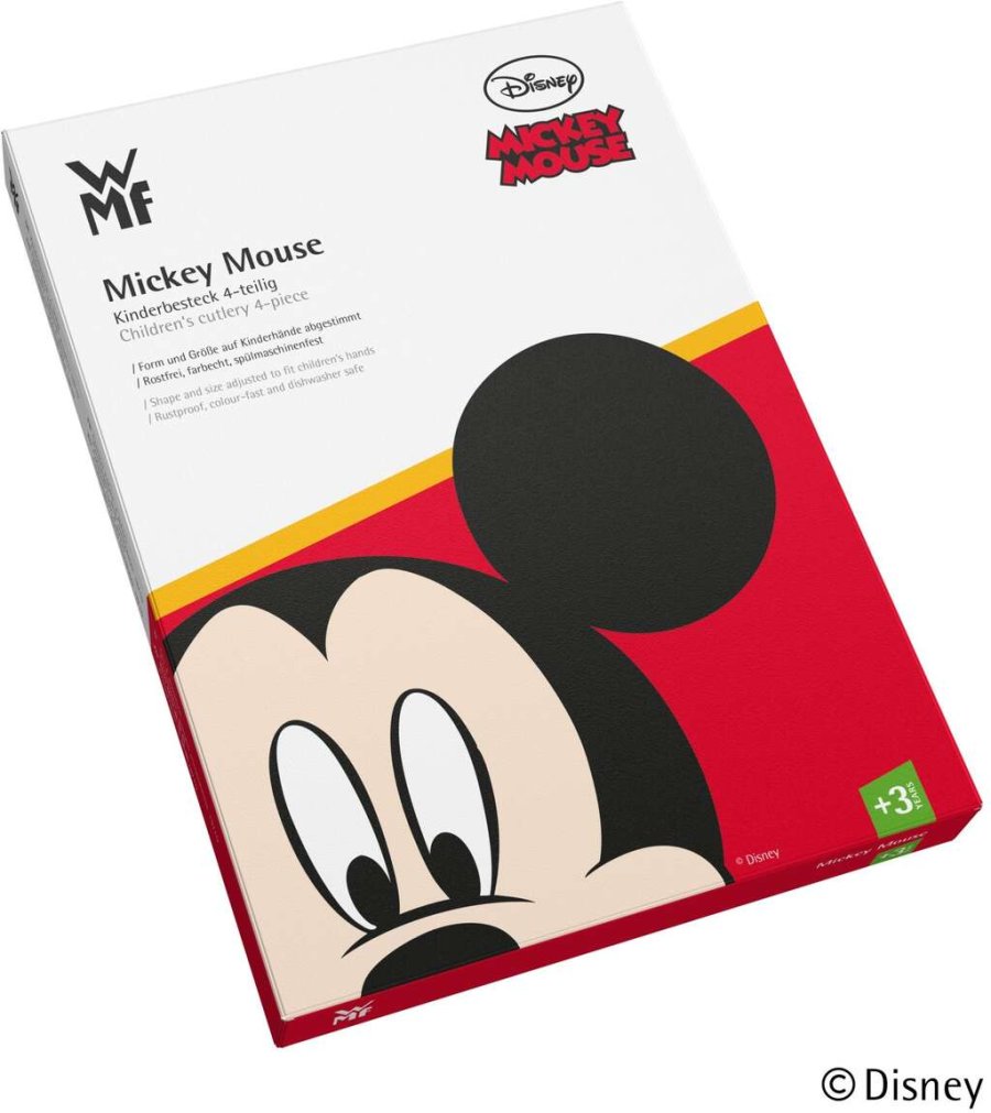 WMF Mickey Mouse Brnebestikst 4 Dele, Cromargan