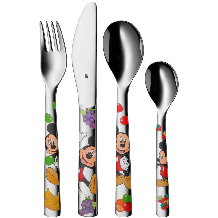 WMF Mickey Mouse Brnebestikst 4 Dele, Cromargan