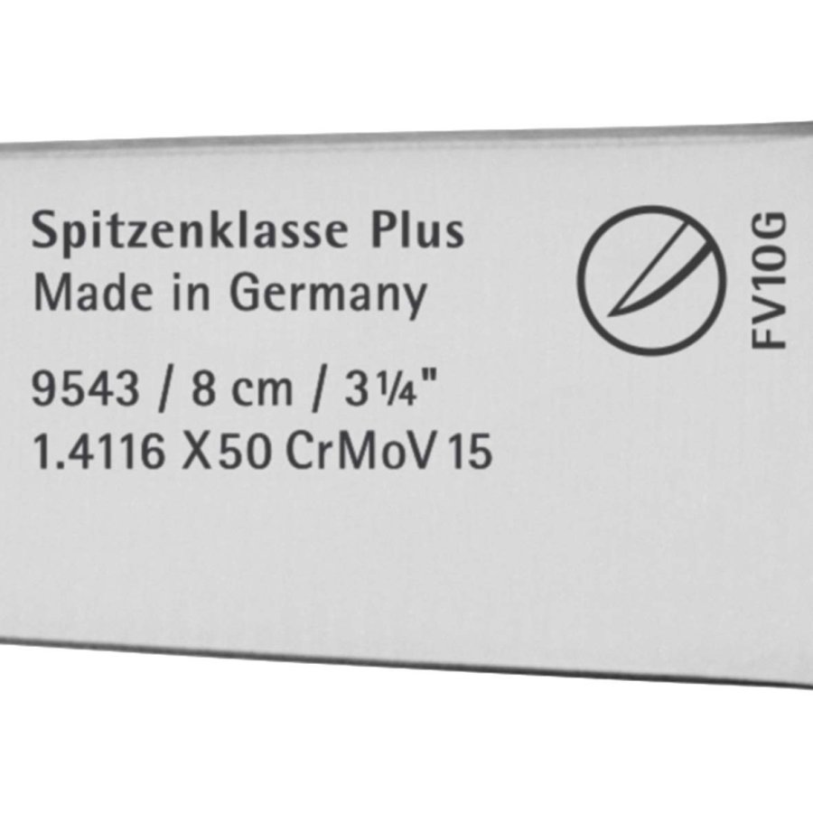 WMF Plus Grntsagskniv 8 cm, Cromargan/Sort