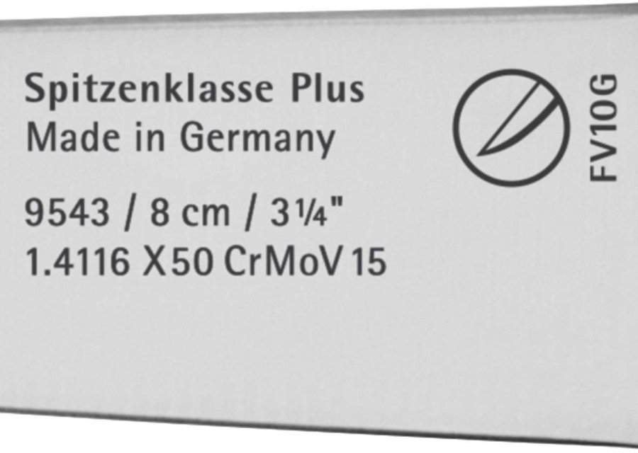 WMF Plus Grntsagskniv 8 cm, Cromargan/Sort