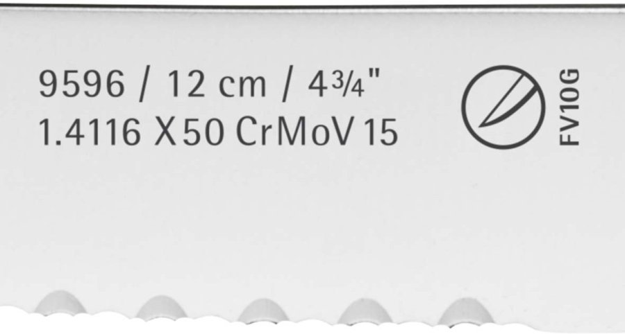 WMF Plus Utility Kniv 12 cm, Cromargan/Sort