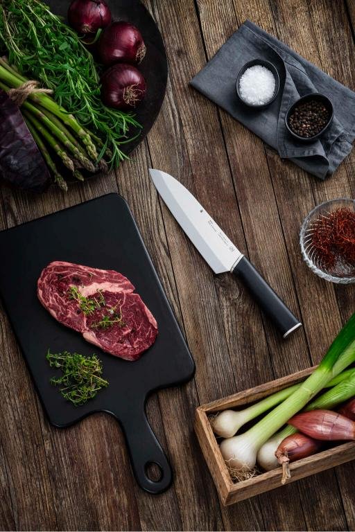 WMF Kineo Santoku Kniv 18 cm, Cromargan/Sort