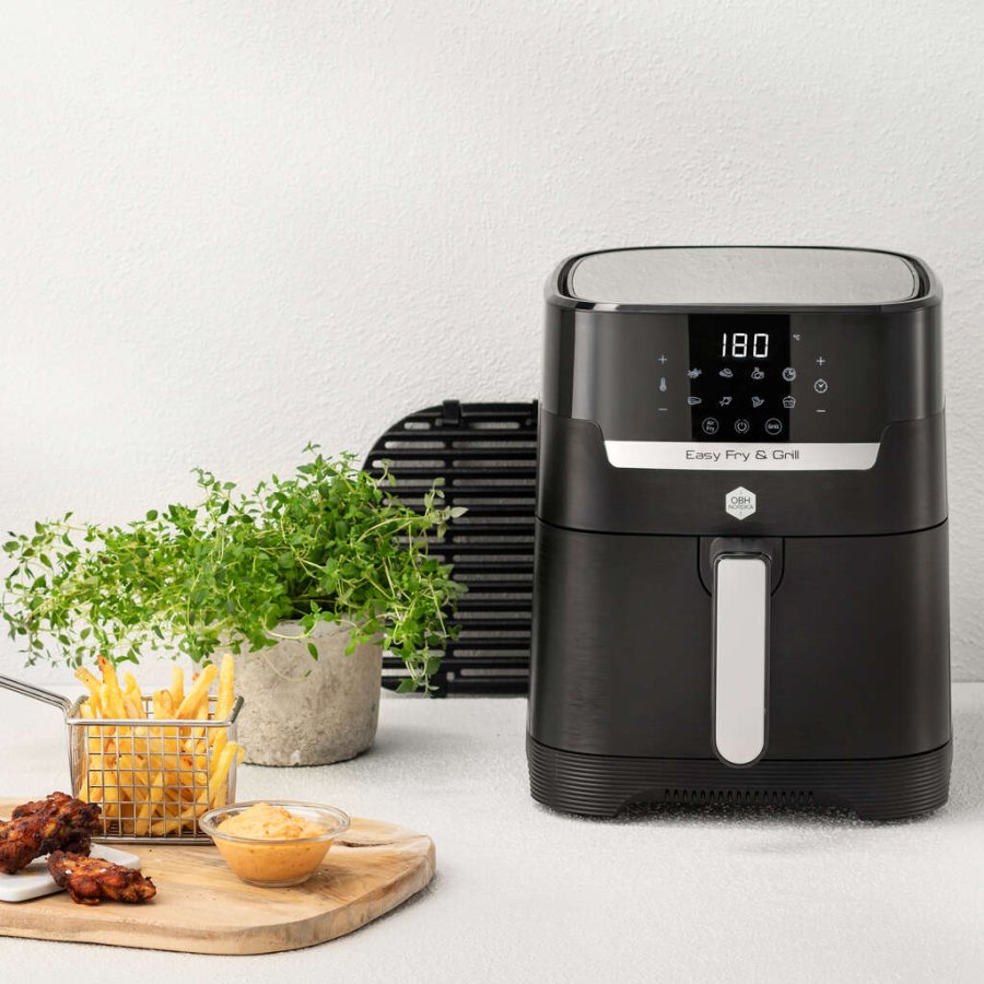 OBH Nordica Easy Fry & Grill Airfryer 2-i-1 4,2 L, Sort