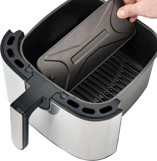 OBH Nordica Easy Fry & Grill Airfryer 2-i-1 6,5 L, Rustfrit Stl