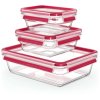Tefal Masterseal Glas Husholdningsbox 3 stk, Rd