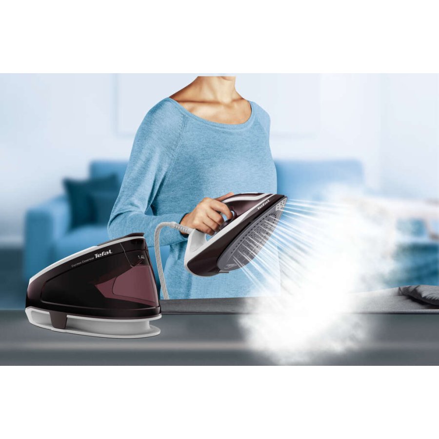 Tefal Express Essential Plus Dampstrygejern, Lilla/Hvid