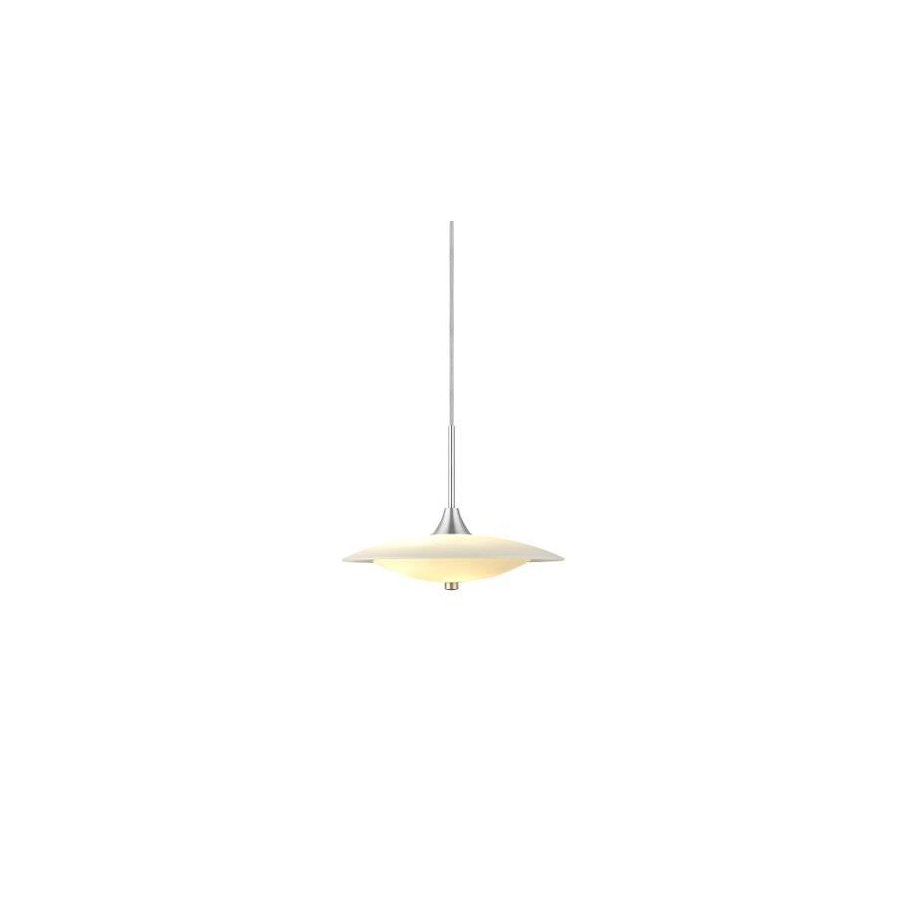 Halo Design Baroni Pendelleuchte 40 cm, Opal/Alu