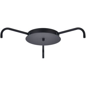 Halo Design Deckenrosette fr 4 Lampen, Schwarz