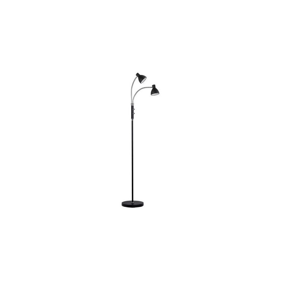 Halo Design Hudson Stehlampe 2 Arme H120 cm, Schwarz