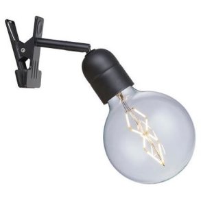 Halo Design Elegance Klemmleuchte 4 cm, Schwarz