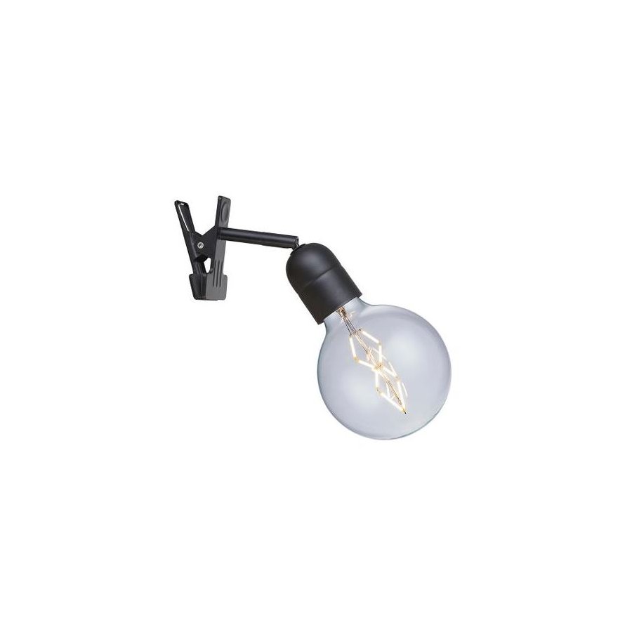 Halo Design Elegance Clip Lampe 4 cm, Schwarz