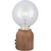 Halo Design Base One Tischlampe H10 cm, Dunkles Holz