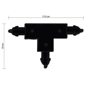 Halo Design T-Verbinder, Schwarz