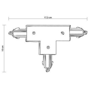 Halo Design T-Verbinder, Wei