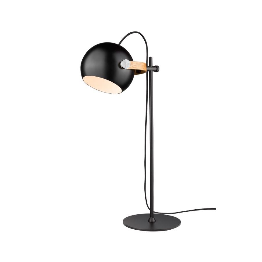 Halo Design D.C Tischlampe H50 cm, Schwarz/Eiche