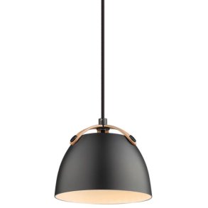 Halo Design Oslo Pendelleuchte 16 cm, Schwarz/Eiche