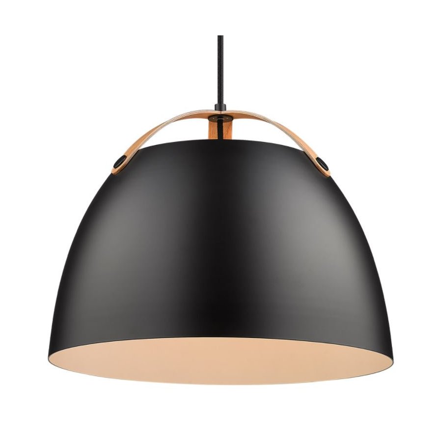 Halo Design Oslo Pendelleuchte 40 cm, Schwarz/Eiche