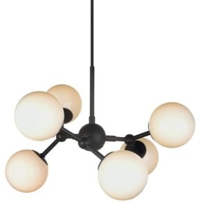 Halo Design Atom Kronleuchter 45 cm, Opal