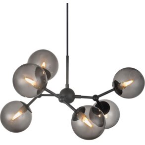 Halo Design Atom Large Kronleuchter 57 cm, Smoke