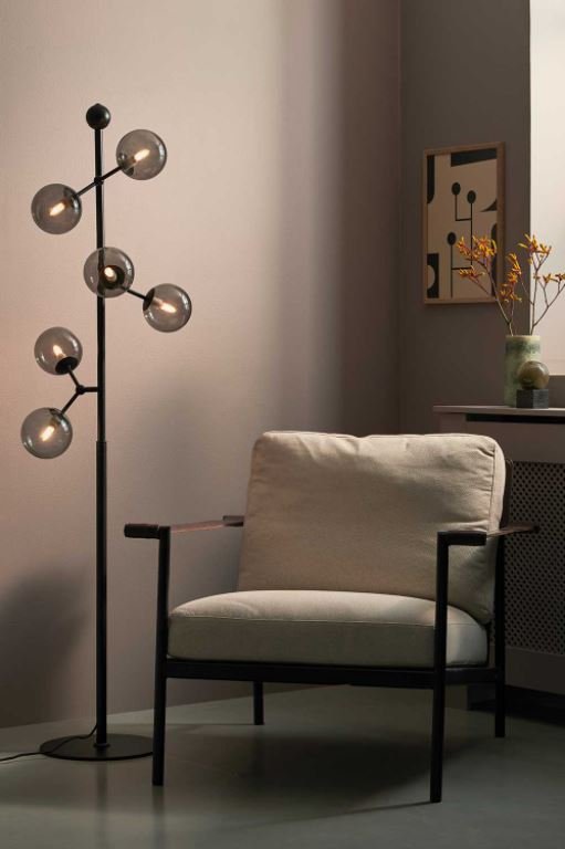 Halo Design Atom Gulvlampe 37 cm, Smoke