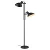 Halo Design Metropole Stehlampe 2 Arme H150 cm, Schwarz