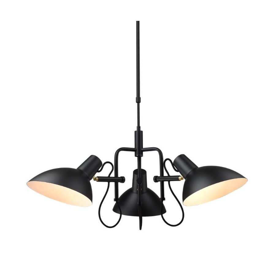 Halo Design Metropole Kronleuchter 73 cm, Schwarz