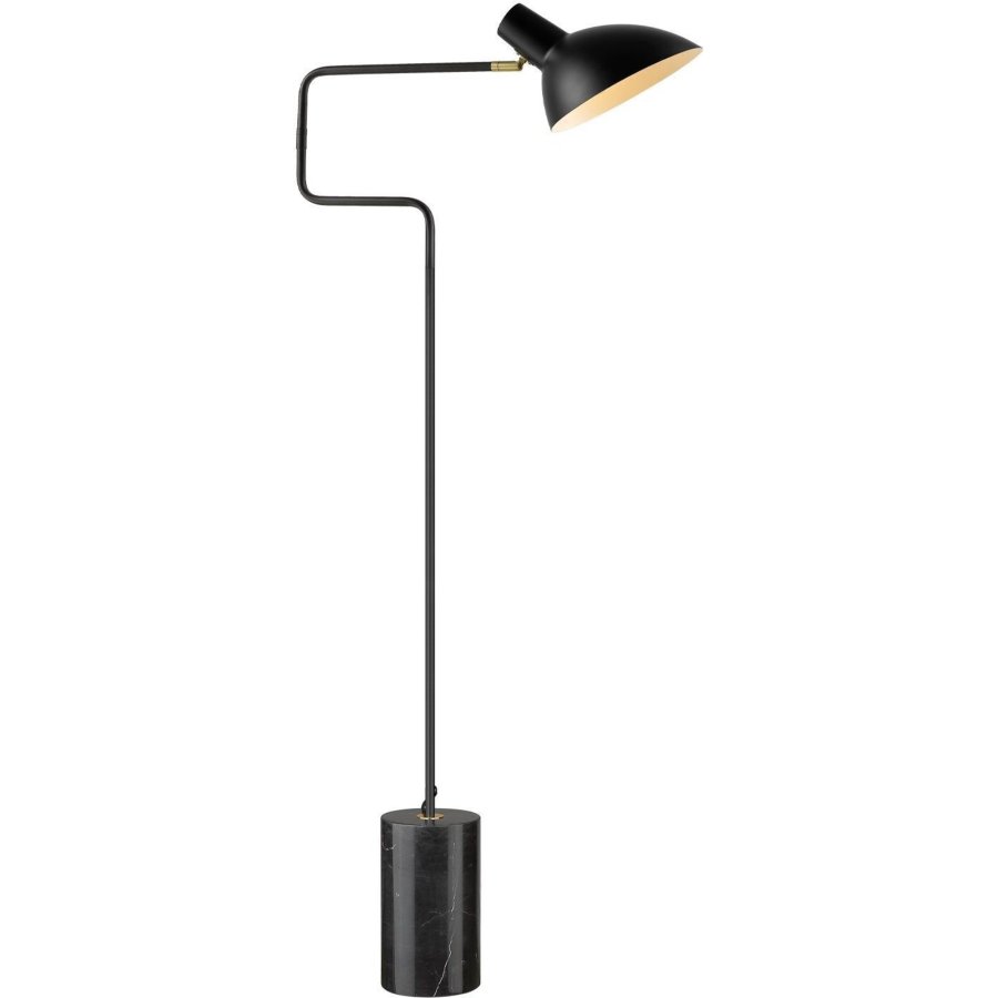 Halo Design Metropole Deluxe Stehlampe H138 cm, Schwarz/Marmor