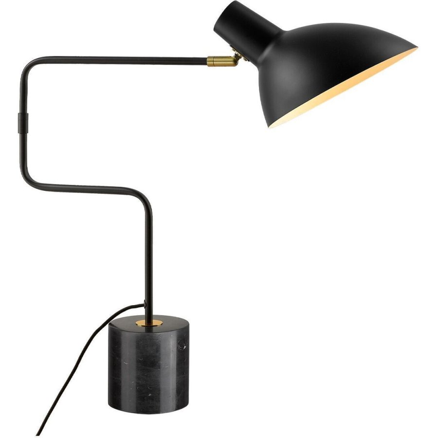 Halo Design Metropole Deluxe Tischlampe H58,5 cm, Schwarz/Marmor