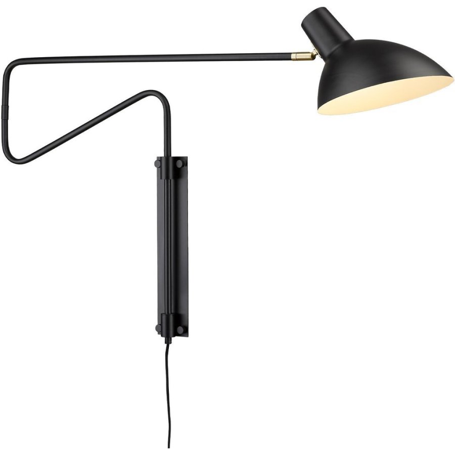 Halo Design Metropole Deluxe Wandlampe 23.5 cm, Schwarz