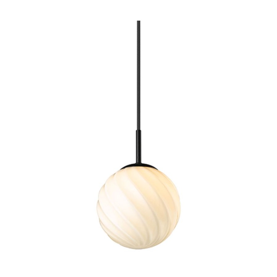 Halo Design Twist Ball Pendelleuchte 15 cm, Opal/Schwarz