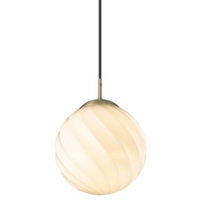 Halo Design Twist Ball Pendel Ø25 cm, Opal/Messing