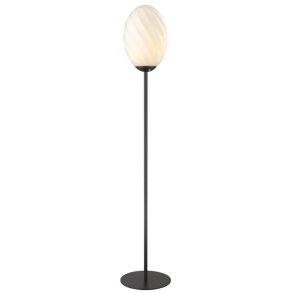 Halo Design Twist Stehlampe 25 cm, Opal/Schwarz