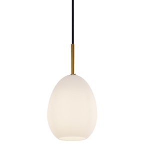 Halo Design Bodø Pendel Ø14 cm, Opal/Messing