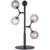 Halo Design Atom Tischlampe H52 cm, Smoke/Schwarz