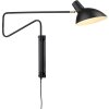 Halo Design Metropole Deluxe Wandlampe H36 cm, Schwarz