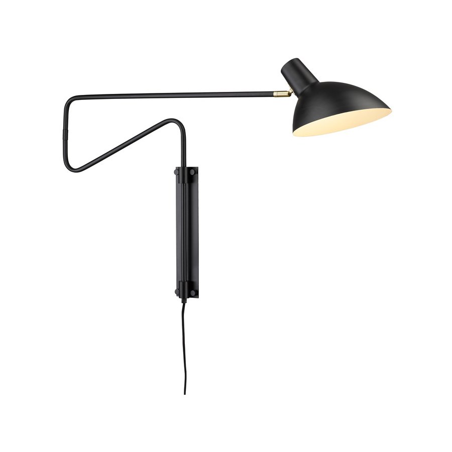 Halo Design Metropole Deluxe Wandlampe H36 cm, Schwarz