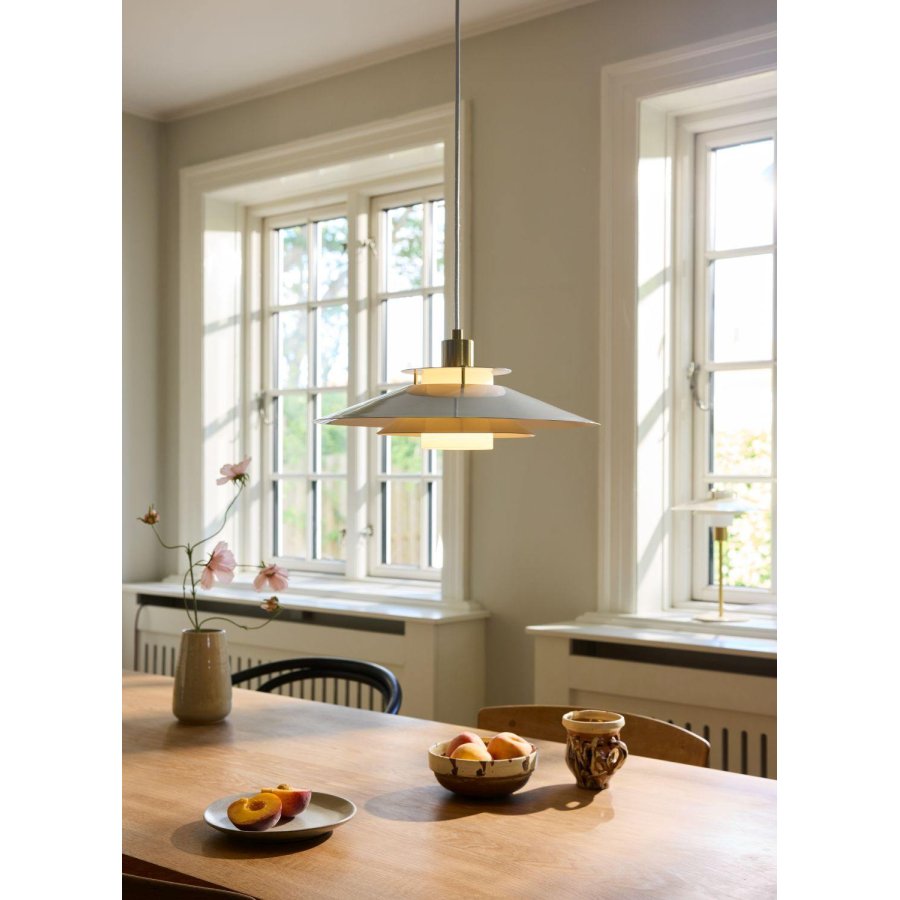 Halo Design Rivoli Pendelleuchte Ø40 cm, Hellgrau