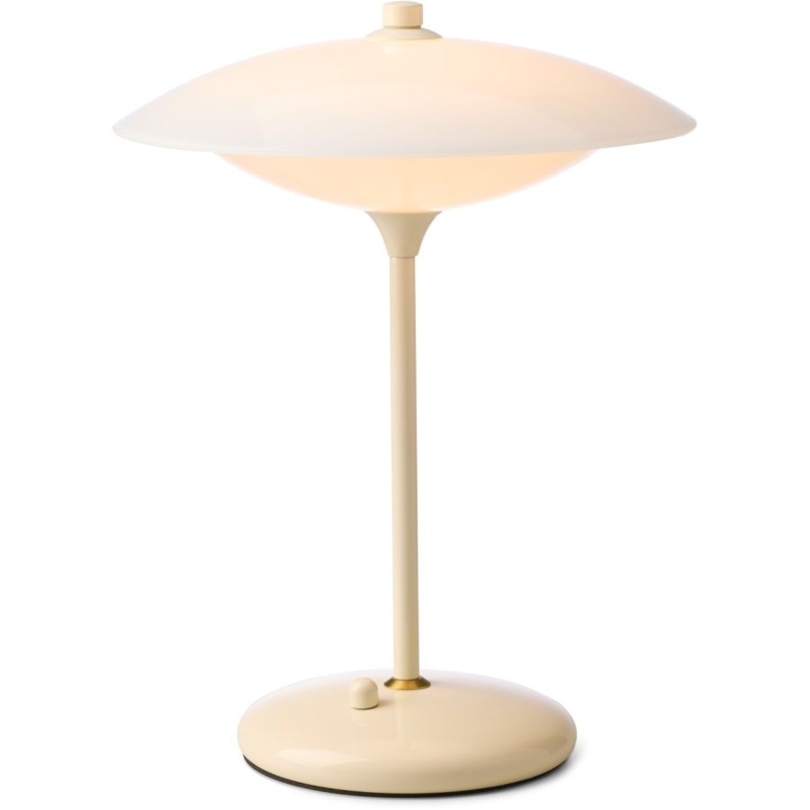 Halo Design Baroni Tischlampe H40 cm, Creme