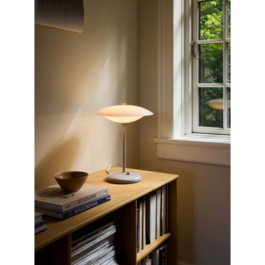 Halo Design Baroni Tischlampe H40 cm, Hellgrau